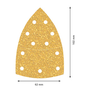 Papel de lija para multilijadoras 102x62,93mm Expert C470 10uds Bosch