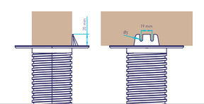 Pieza Tarima Composite NFC 2500x150x27 mm Peygran