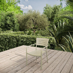 Sillón de Jardín Apilable Inari Aluminio Essenciel Green