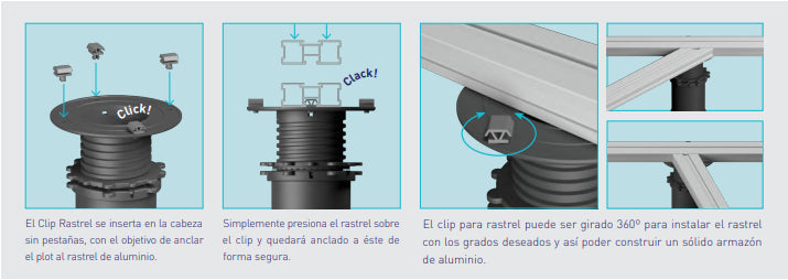 Rastrel Aluminio 2m Peygran