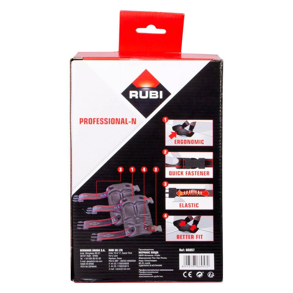 Juego de Rodilleras profesionales N Rubi 66957