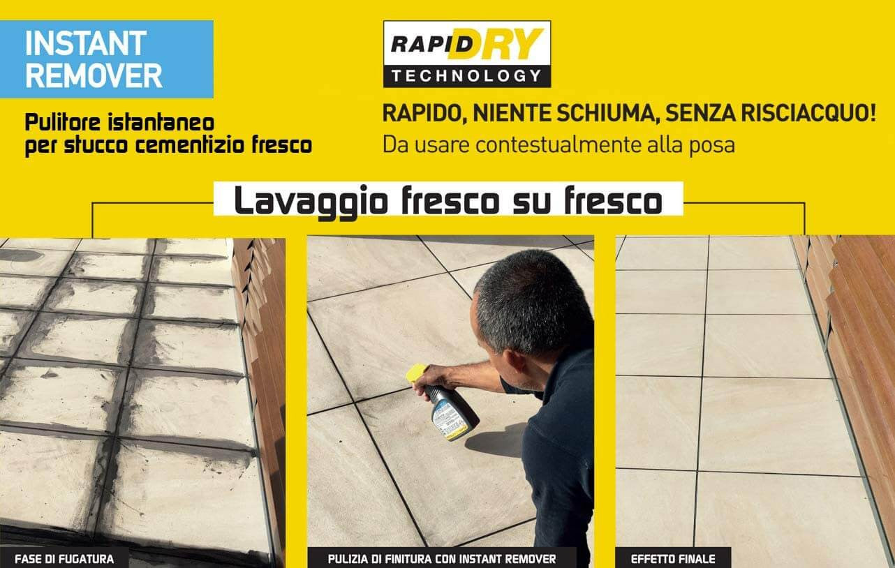 Spray Limpiador Instantáneo para Junta Cementosa en Fresco 750ml Fila INSTANT REMOVER