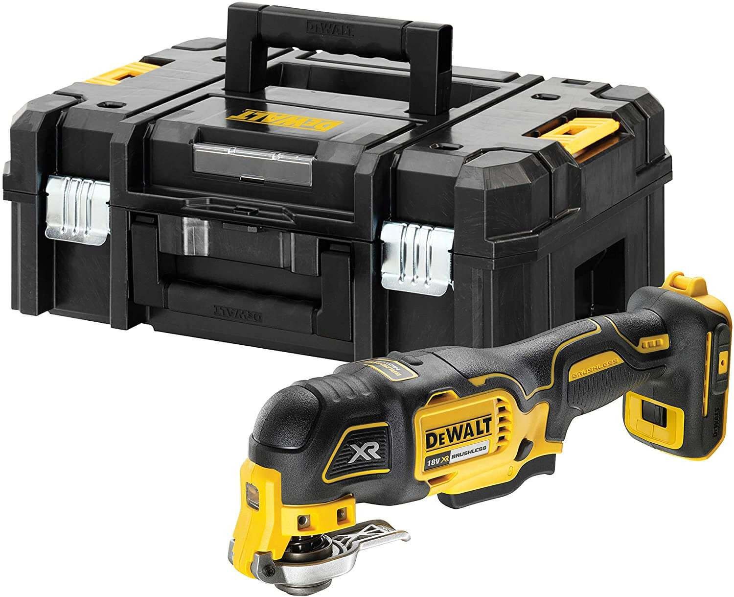 Multiherramienta Oscilante sin Escobillas XR 18V con 35 piezas y maletín Dewalt DCS356NT