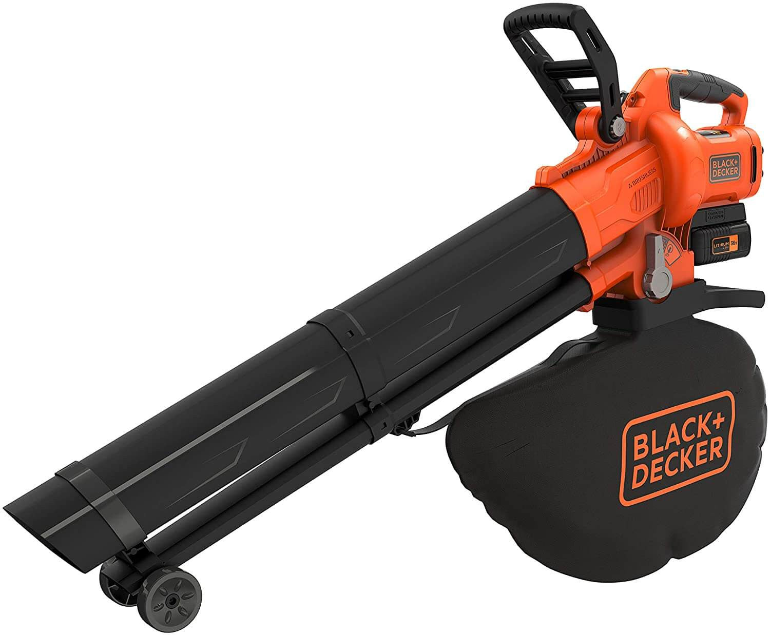 Soplador Aspirador Triturador 36V con batería 2,5Ah Black+Decker BCBLV3625L1