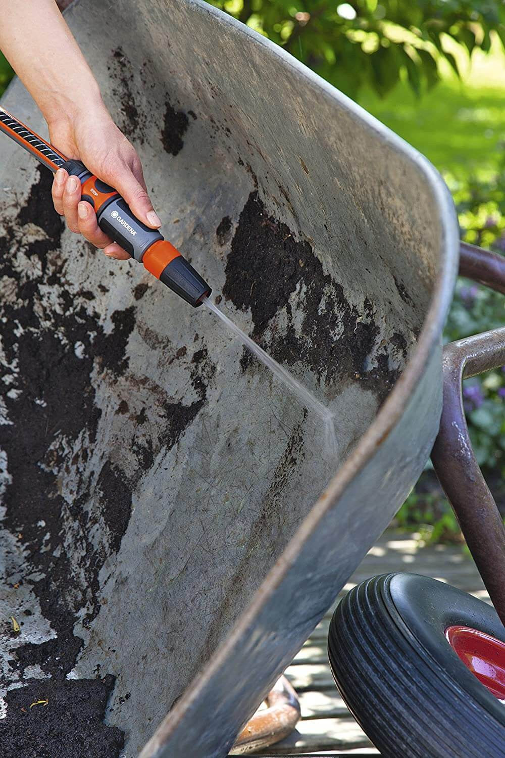 Boquilla de limpieza lanza de agua con chorro ajustable Gardena 18300-20