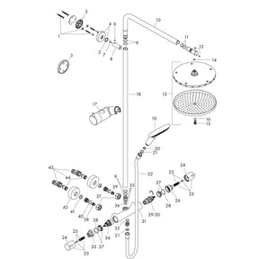 Columna Ducha Raindance Select S 240 Negro Hansgrohe 27633670