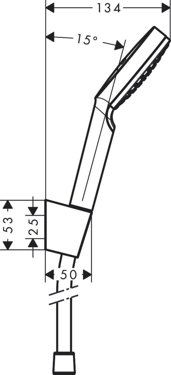 Set Alcachofa de Ducha + Flexo 160 cm Crometta 1 jet Cromo Hansgrohe 26567400