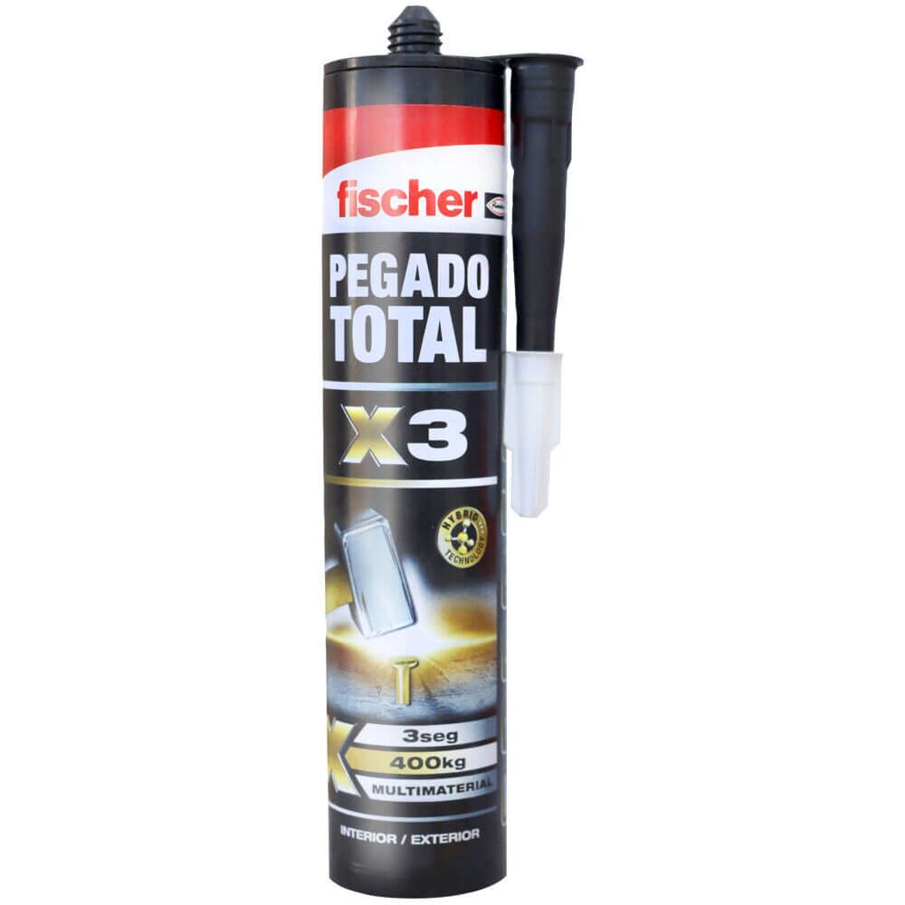 Cartucho Adhesivo Pegado Total x3 Fischer 290ml