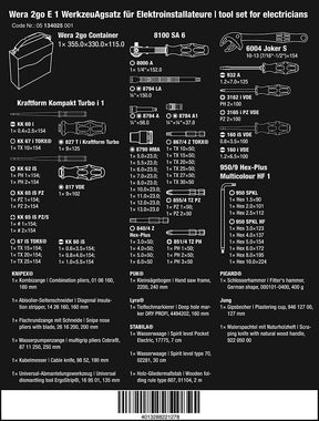 Juego de herramientas para electricistas 73 piezas Wera 2go E1 ref.134025