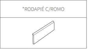 Rodapie At. Alpha Taupe 9 x 60,8 cm Pamesa