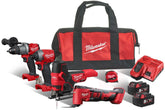 Powerpack 4 herramientas + flexometro + 2bat + Cargador + Bolsa Milwaukee M18FPP4F2-502B