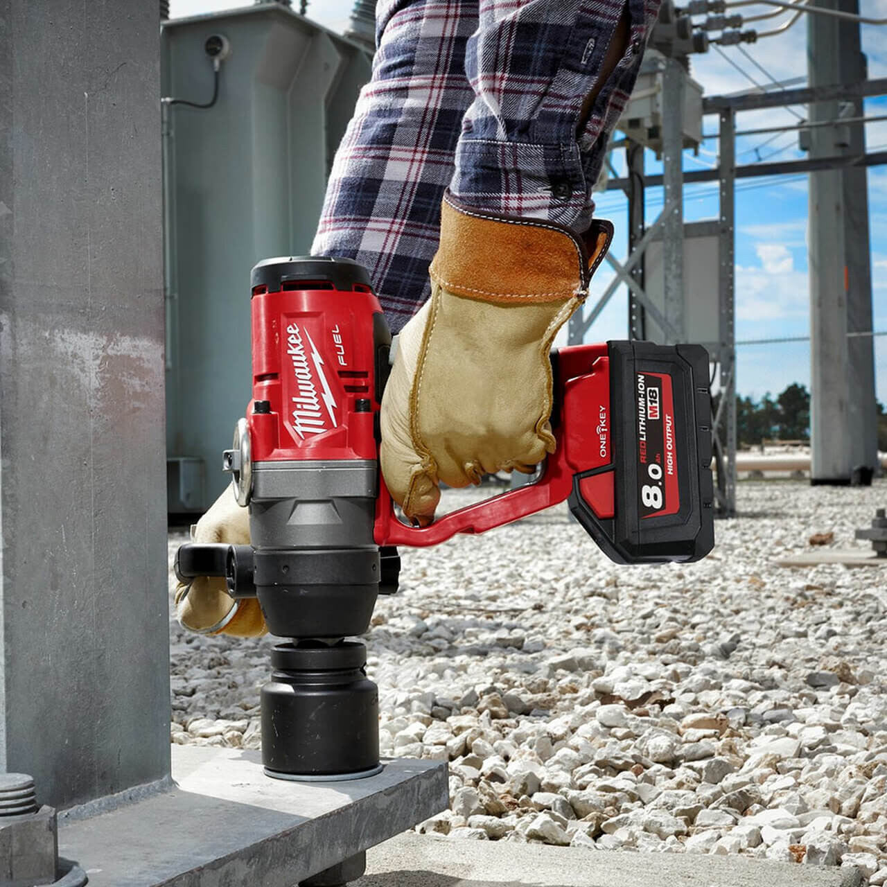 Llave de Impacto de Alto Par 2.400Nm 18V 1 pulgada con maletín Milwaukee M18ONEFHIWF1-0X