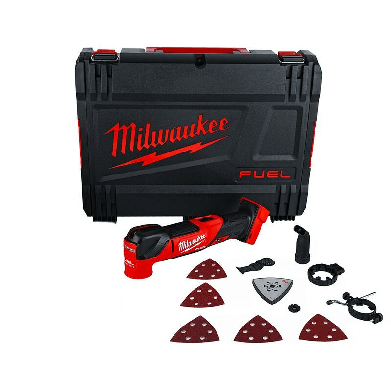 Multiherramienta Oscilante 18V con maletín y 7 accesorios Milwaukee M18 FMT-0X