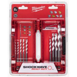 Estuche de Plástico Multimaterial con 8pcs Milwaukee