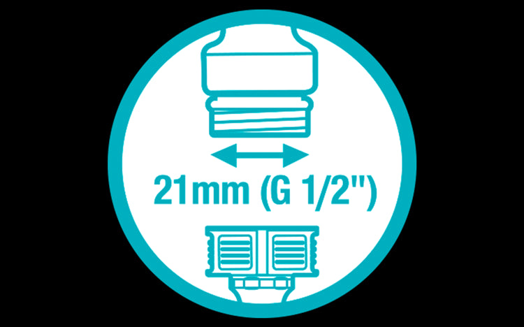 Adaptador para grifo 21mm (G 1/2") Gardena 18220-20