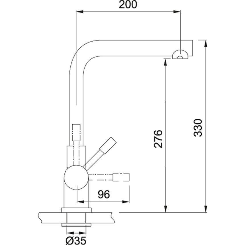 Grifo cocina Monomando Electrónico Atlas Neo Sensor Extraíble Acero Inox FRANKE 115.0625.523