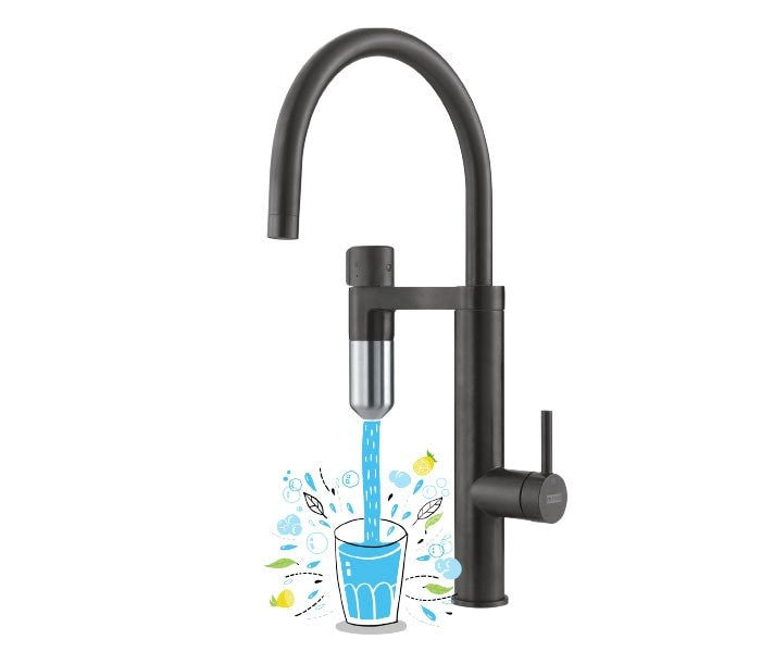 Grifo de Agua Filtrada Vital Negro Mate V2 Franke 120.0621.312