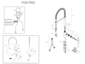 Grifo cocina Fox Semi-Pro Extensible Franke 115.0486.993