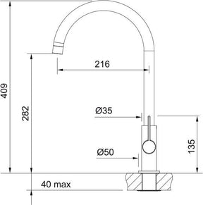 Grifo cocina Ambient Cromo Franke 115.0373.926