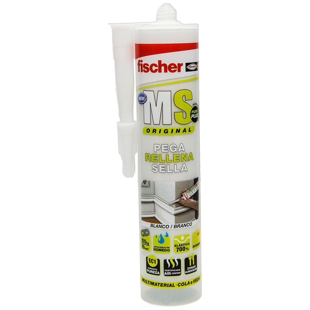 Cartucho Sellante Adhesivo MS Plus 290ml Fischer