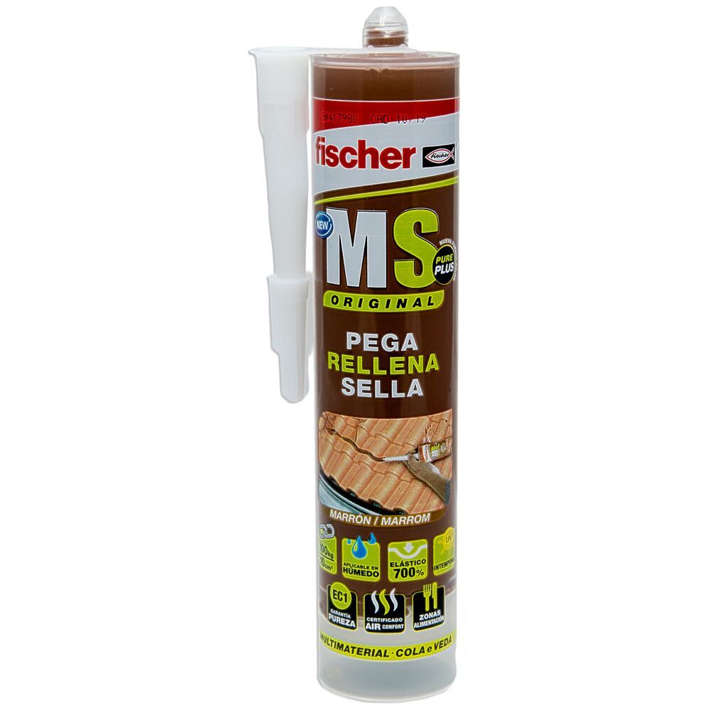 Cartucho Sellante Adhesivo MS Plus 290ml Fischer