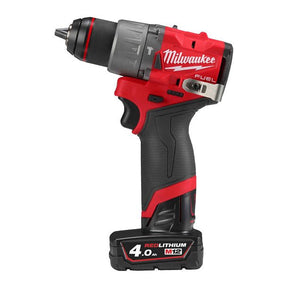 Taladro percutor M12 Fuel + 2bat 4Ah + Cargador + Maletín Milwaukee M12 FPD2-402X