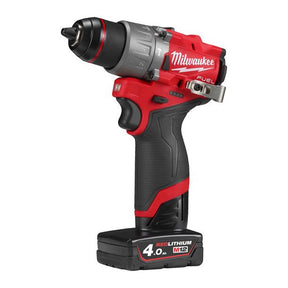 Taladro percutor M12 Fuel + 2bat 4Ah + Cargador + Maletín Milwaukee M12 FPD2-402X