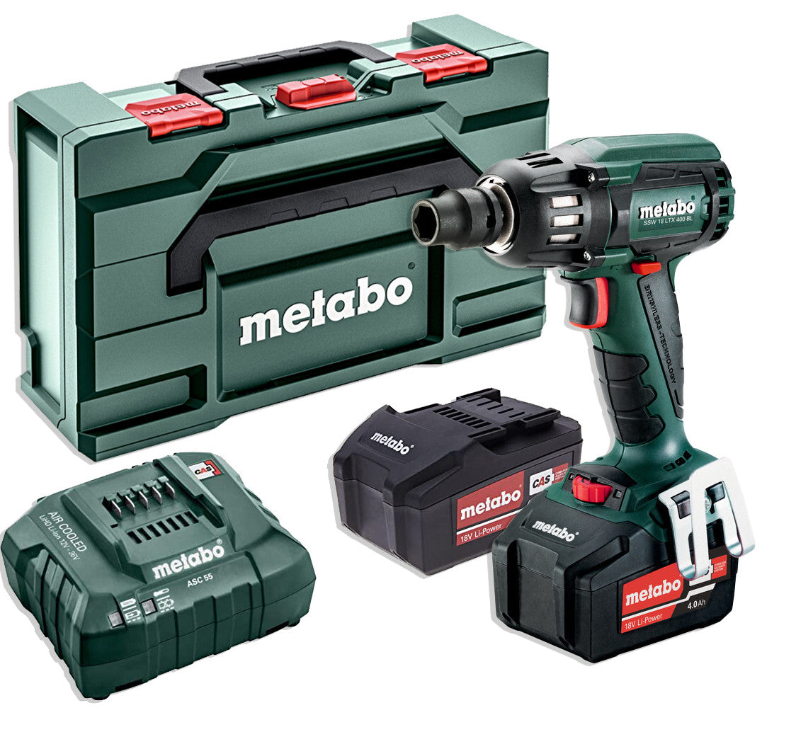 Llave de impacto de batería 18V 400Nm Metabo SSW18LTX400BL