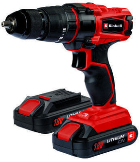 Taladro Impacto 18V Li-i con 2 baterias + cargador + maletín Einhell TC-CD 18-2