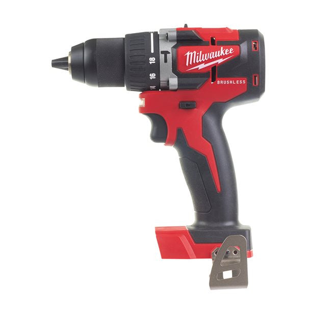 Taladro percutor compacto M18 + 2 bat 4Ah + cargador + maletín Milwaukee M18 CBLPD-402C