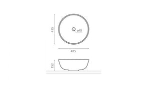 Lavabo sobre encimera Paraná Bathco 6044