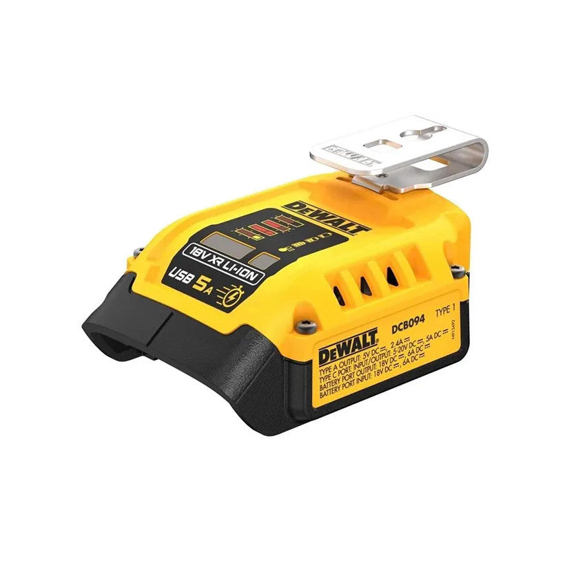 Cargador Portatil 5A USB Dewalt DCB094K