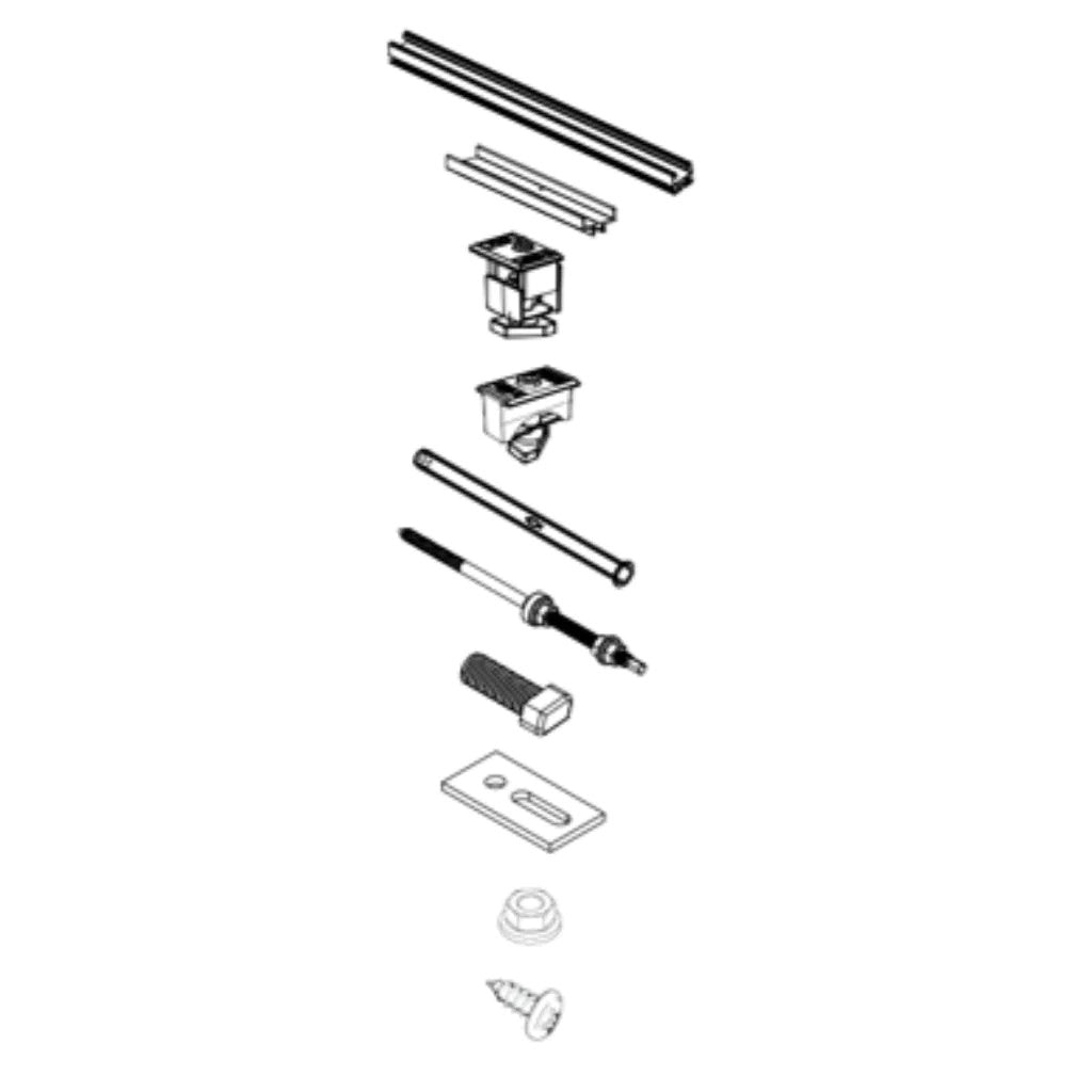 Kit Solar-Fix para Estructura Coplanar 3 módulos Fischer