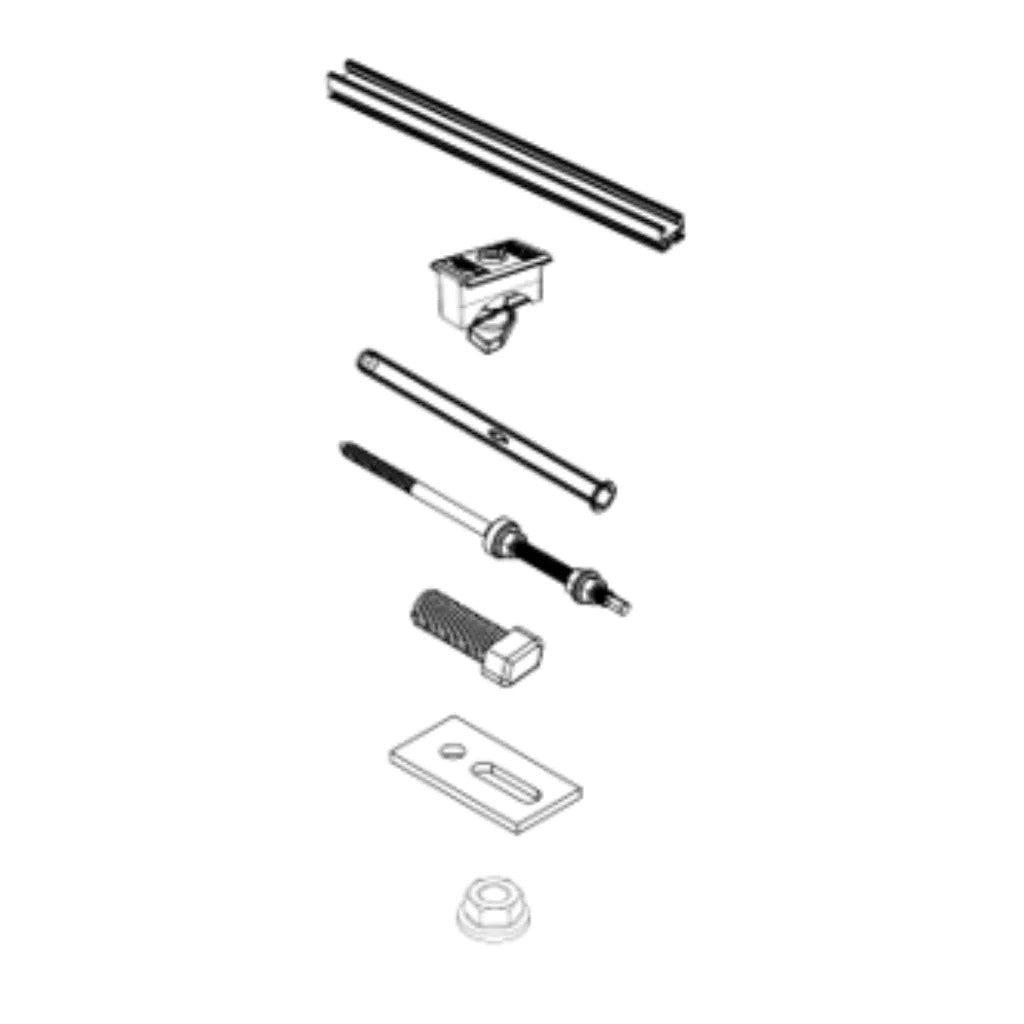 Kit Solar-Fix para Estructura Coplanar 1 módulo Fischer