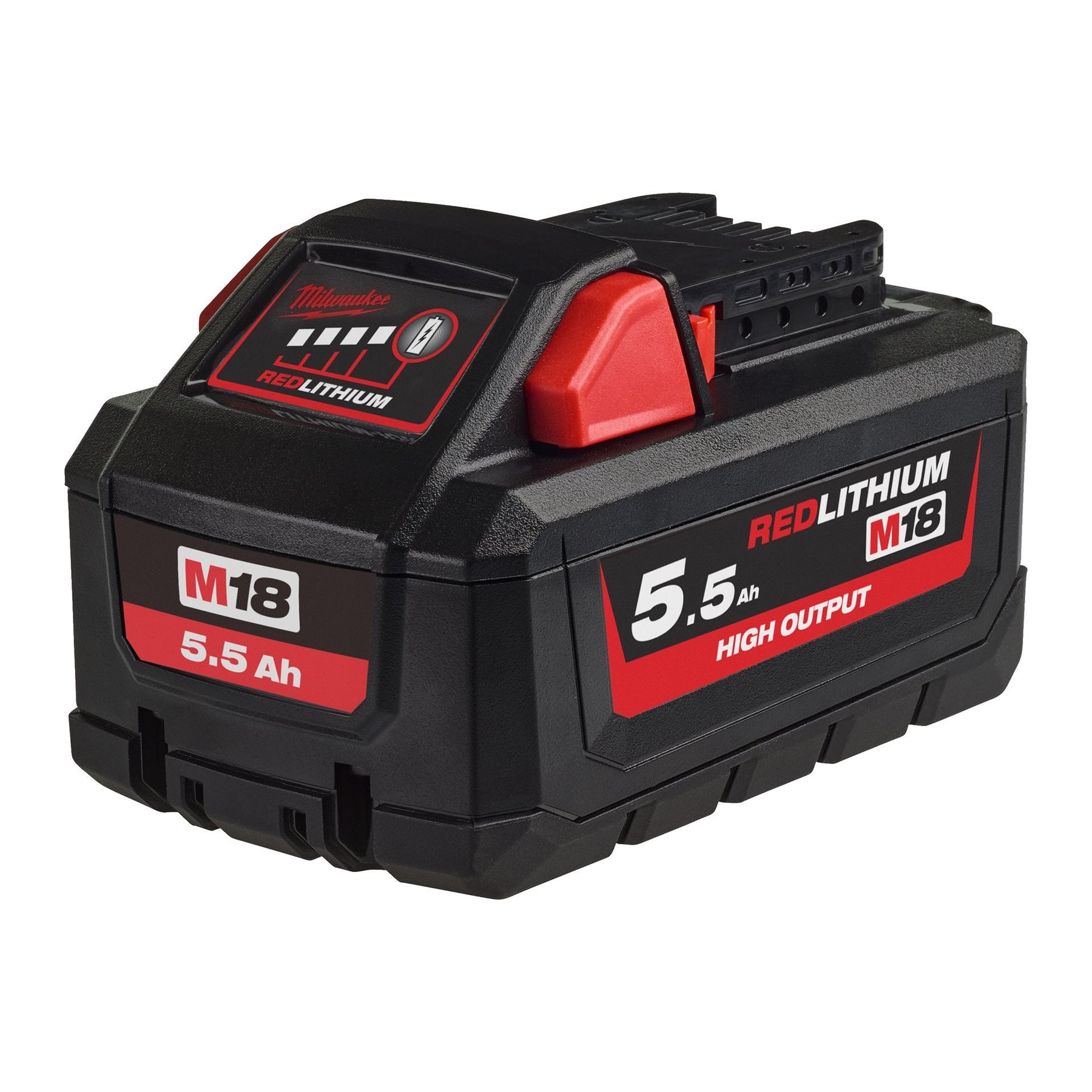 Powerpack 4 herramientas + 2bat 5.5Ah + Bat 5Ah + Cargador + Carro Milwaukee M18FPP4C-555T