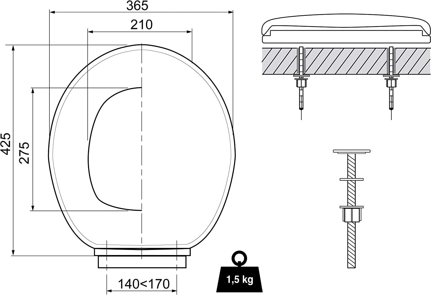 Tapa WC FIRST Wirquin 20718747