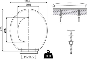 Tapa WC FIRST Wirquin 20718747