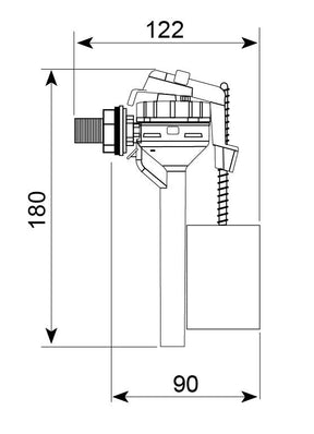 Grifo flotador ultracompacto TOPY Wirquin 10721842