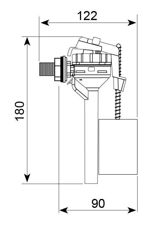 Grifo flotador ultracompacto TOPY Wirquin 10721842