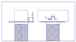 Soporte Regulable Plot con Cabezal para Rastrel 37-580mm Peygran