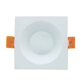 Embellecedor para GU10 cuadrado Aluminio Blanco Filux F1558