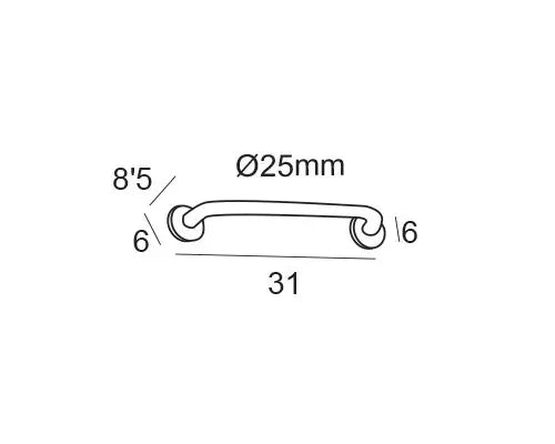 Asa de Sujeción 31 cm Cromo 2589 Manillons Torrent