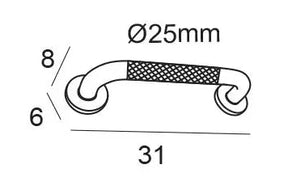 Asa de Sujeción Antideslizante 31 cm Cromo 6389 Manillons Torrent