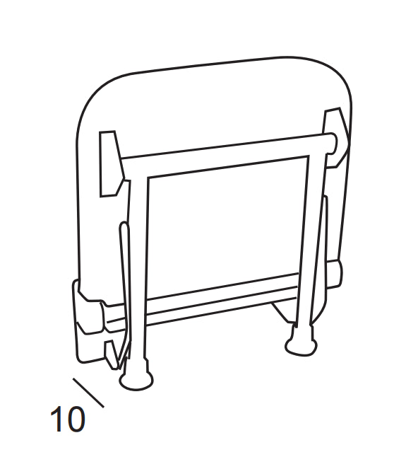 Asiento Ducha Abatible con Patas Blanco 6341 Manillons Torrent