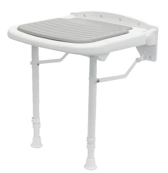 Asiento Ducha Abatible con Patas Blanco 6341 Manillons Torrent