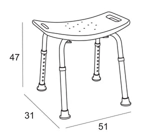 Asiento Ducha con Patas Regulables 1940 Manillons Torrent