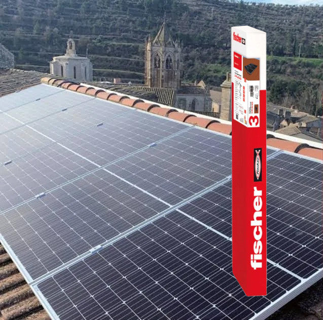 Kit Solar-Fix para Estructura Coplanar 3 módulos Fischer