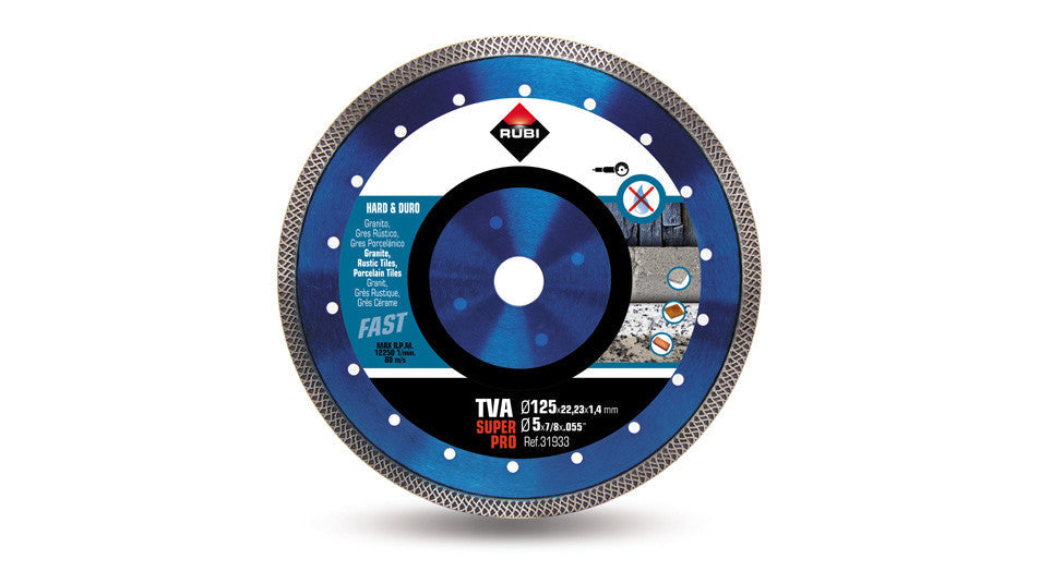 Disco diamante TVA 125mm Super Pro Rubi 31933