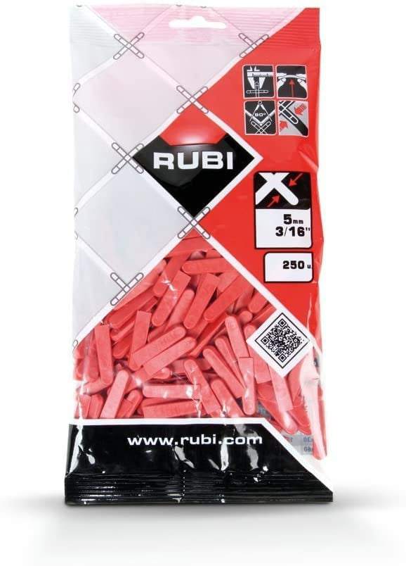 Cuñas para alicatado 5 mm bolsa 500ud. Rubi