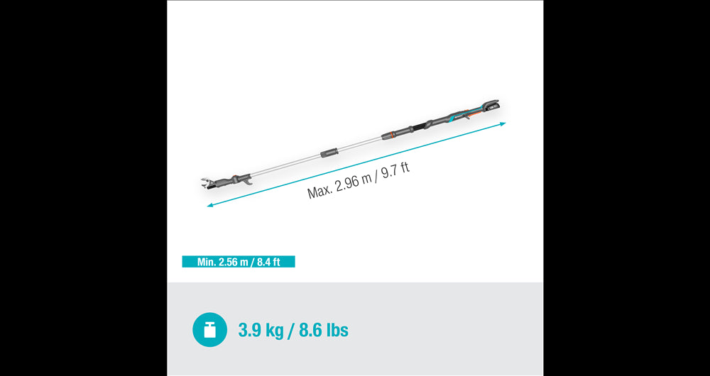 Set Cortarramas telescópica Highcut 250/18V P4A Cargador + Batería Gardena 14774-20